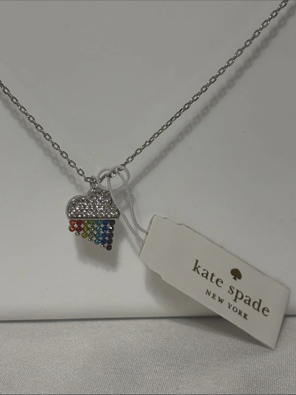 NWT Kate Spade Into The Sky Mini Pendant Necklace - Limited Edition Pride 2020